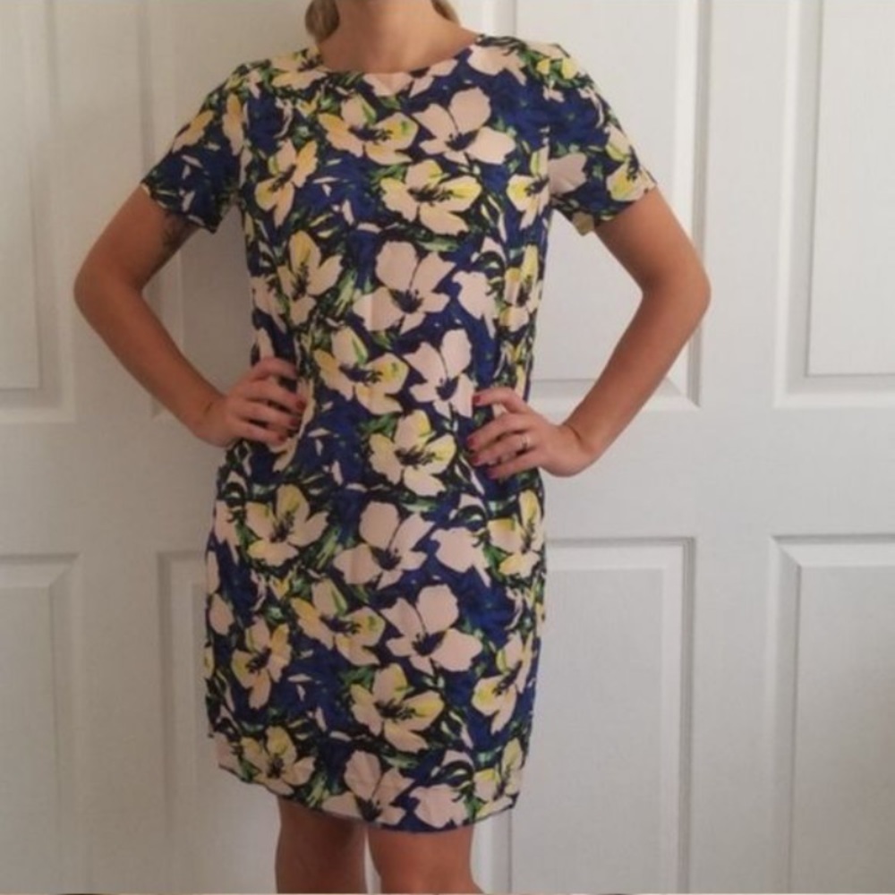 J Crew Floral Shirt Dress